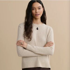 Jenni Kayne Everyday Sweater in Oatmeal Size XS